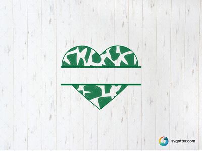 Camouflage Heart Design, Best for fashion enthusiasts, best on tote bags, best to be applied with screen printing