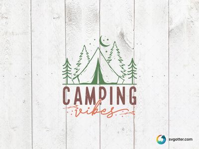 Camping Vibes Design, Best for campers, best on t-shirt, best to be applied with screen printing