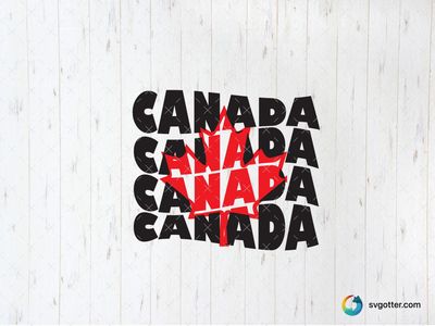 Canada Maple Leaf Design, Best for travelers, best on t-shirt, best to be applied with screen printing