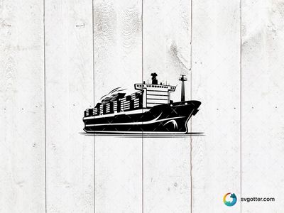Cargo Ship Illustration, Best for travelers, best on wall art, best to be applied with screen printing