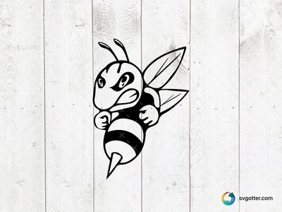 Cartoon Bee Design, Best for children, best on t-shirt, best to be applied with screen printing