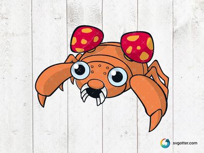 Cartoon Crab-like Pokemon, Best for children, best on t-shirt, best to be applied with sublimation