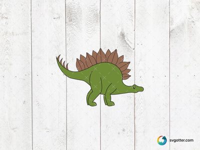 Cartoon Stegosaurus, Best for child, best on t-shirt, best to be applied with sublimation