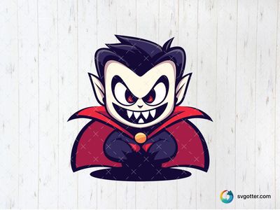 Cartoon Vampire, Best for halloween enthusiasts, best on t-shirt, best to be applied with screen printing
