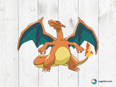 Charizard Pokemon, Best for Pokemon fans, best on t-shirt, best to be applied with sublimation
