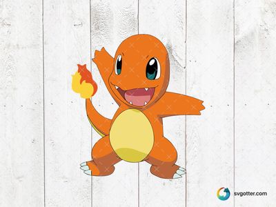 Charmander Fire Pokemon, Best for Pokemon fans, best on t-shirt, best to be applied with sublimation