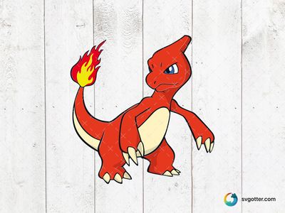 Charmeleon Fire Pokemon, Best for Pokemon fans, best on t-shirt, best to be applied with sublimation