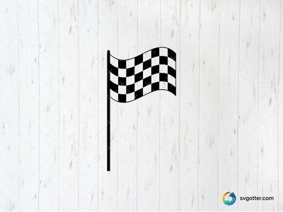 Checkered Flag, Best for motorsport enthusiasts, best on t-shirt, best to be applied with screen printing