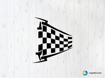 Checkered Flag Design, Best for sports fans, best on t-shirt, best to be applied with screen printing