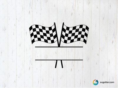 Checkered Flags Finish Line, Best for sports fans, best on t-shirt, best to be applied with screen printing