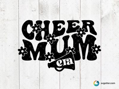 Cheer Mum Design, Best for mom, best on t-shirt, best to be applied with heat transfer vinyl
