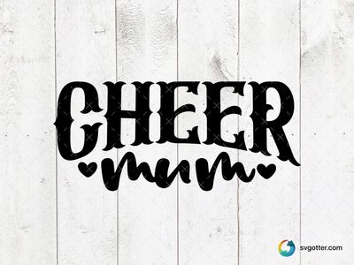 Cheer Mum Enthusiasm, Best for mom, best on t-shirt, best to be applied with heat transfer vinyl