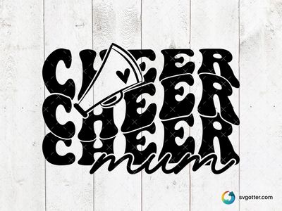 Cheer Mum Spirit, Best for mom, best on t-shirt, best to be applied with heat transfer vinyl