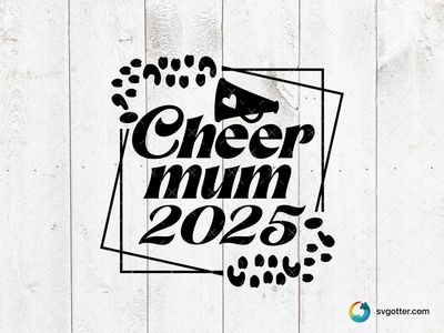 Cheer Mum Spirit, Best for mom, best on t-shirt, best to be applied with heat transfer vinyl