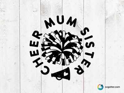 Cheer Mum Spirit, Best for mom, best on t-shirt, best to be applied with heat transfer vinyl