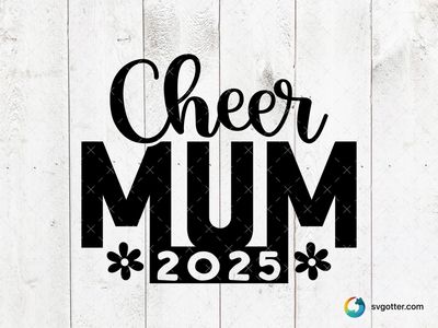 Cheer Mum Spirit, Best for mom, best on t-shirt, best to be applied with heat transfer vinyl