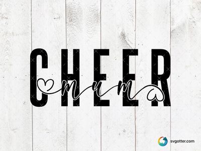 Cheer Mum Spirit, Best for mom, best on t-shirt, best to be applied with heat transfer vinyl