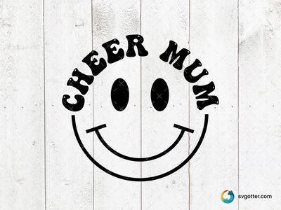 Cheer Mum Spirit, Best for mom, best on t-shirt, best to be applied with heat transfer vinyl