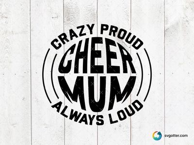 Cheer Mum Spirit, Best for mom, best on t-shirt, best to be applied with heat transfer vinyl