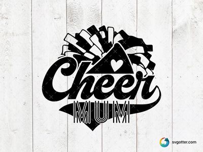Cheer Mum Spirit, Best for mom, best on t-shirt, best to be applied with heat transfer vinyl