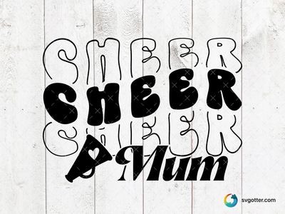Cheer Mum Spirit, Best for mom, best on t-shirt, best to be applied with heat transfer vinyl