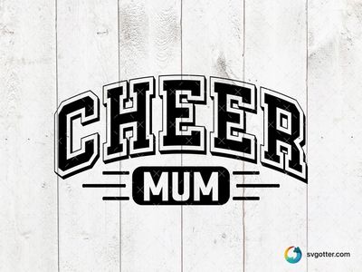 Cheer Mum Spirit, Best for mom, best on t-shirt, best to be applied with heat transfer vinyl