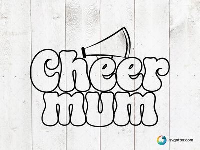 Cheer Mum Spirit, Best for mom, best on t-shirt, best to be applied with heat transfer vinyl