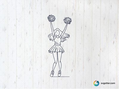 Cheerleading Spirit, Best for sports fan, best on t-shirt, best to be applied with heat transfer vinyl