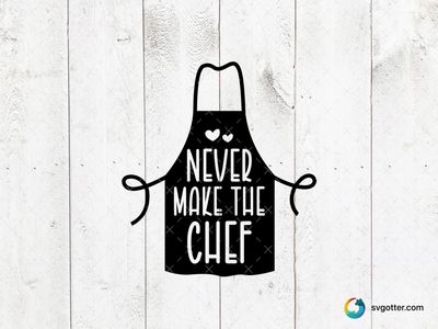 Chef Hat and Utensils, Best for chefs, best on apron, best to be applied with screen printing