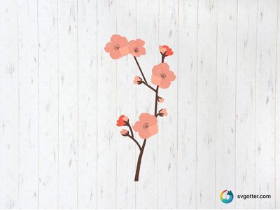 Cherry Blossom Branch, Best for nature lovers, best on wall art, best to be applied with sublimation