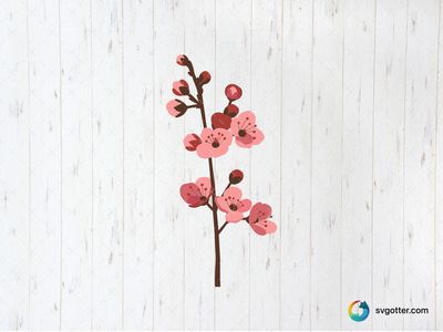 Cherry Blossom Branch, Best for gardeners, best on wall art, best to be applied with sublimation