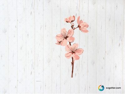 Cherry Blossom Illustration, Best for artists, best on wall art, best to be applied with sublimation