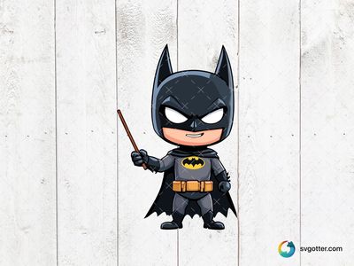 Chibi Batman Illustration, Best for comic book fans, best on t-shirt, best to be applied with sublimation