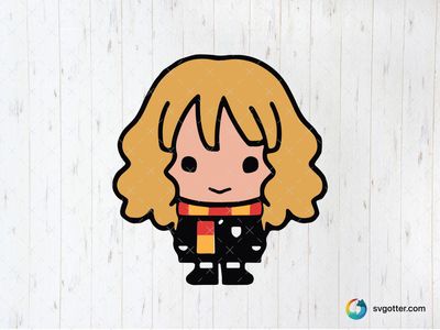 Chibi Wizard Character, Best for Harry Potter fans, best on t-shirt, best to be applied with sublimation