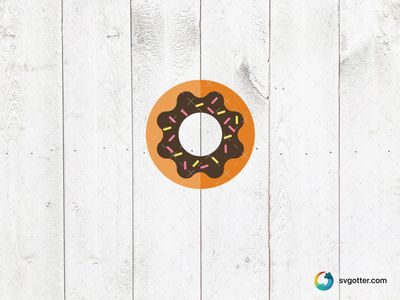Chocolate Donut with Sprinkles, Best for dessert lovers, best on t-shirt, best to be applied with sublimation