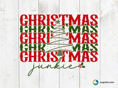 Christmas Junkie Design, Best for holiday enthusiast, best on sweatshirt, best to be applied with sublimation