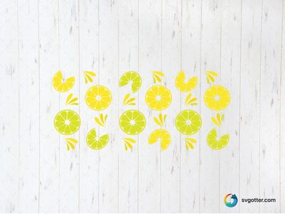 Citrus Slice Pattern, Best for kitchen enthusiasts, best on glass wraps, best to be applied with adhesive vinyl