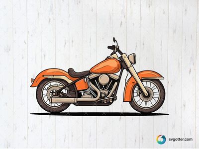 Classic Harley Davidson Motorcycle, Best for motorcycle enthusiasts, best on wall art, best to be applied with screen printing