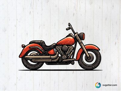 Classic Harley Davidson Motorcycle, Best for motorcycle enthusiasts, best on wall art, best to be applied with print and cut