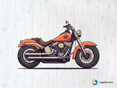 Classic Harley Davidson Motorcycle, Best for motorcycle enthusiasts, best on wall art, best to be applied with print and cut