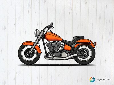 Classic Harley Davidson Motorcycle, Best for motorcycle enthusiasts, best on t-shirt, best to be applied with screen printing