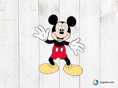 Classic Mickey Mouse, Best for Disney fans, best on t-shirt, best to be applied with screen printing