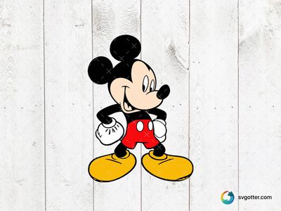 Classic Mickey Mouse, Best for Disney fans, best on t-shirt, best to be applied with screen printing