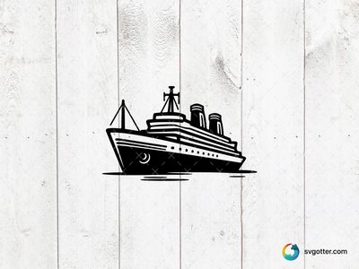 Classic Ocean Liner Illustration, Best for traveler, best on wall art, best to be applied with screen printing
