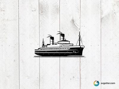 Classic Ship Illustration, Best for traveler, best on wall art, best to be applied with screen printing