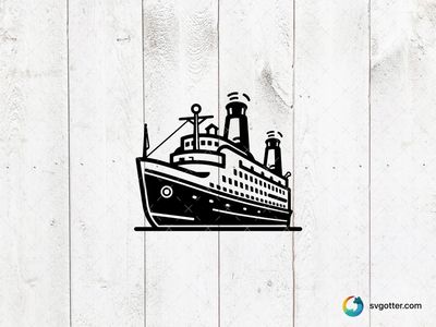 Classic Ship Illustration, Best for travelers, best on wall art, best to be applied with screen printing