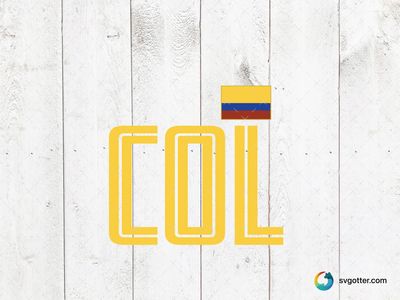 Colombia Country Code Design, Best for travelers, best on t-shirt, best to be applied with screen printing