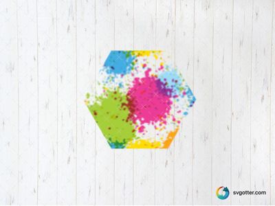 Colorful Abstract Hexagon Keychain, Best for artists, best on keychains, best to be applied with sublimation