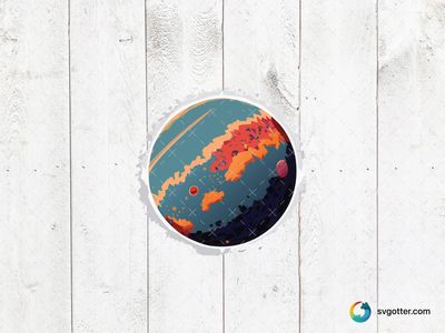 Colorful Abstract Planet, Best for space enthusiasts, best on wall art, best to be applied with sublimation