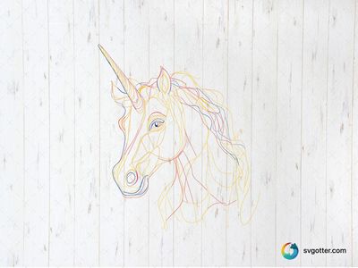 Colorful Abstract Unicorn, Best for artists, best on wall art, best to be applied with print and cut